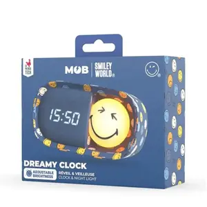 MOB Réveil 2 en 1 Dreamy Smiley World Blue pas cher