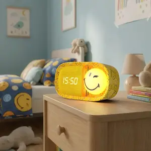 MOB Réveil 2 en 1 Dreamy Smiley World Yellow pas cher