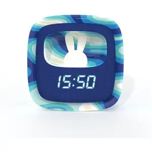 Réveil Et Veilleuse Pour Enfant Billy Clock - Motif Lapin Multicolore