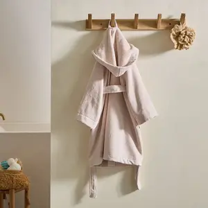 Soft by Perle de Coton - Peignoir enfant à Capuche ficelle T.2A