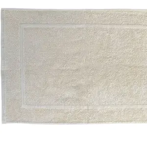 Soft by Perle de Coton - Tapis de bain ivoire T.U pas cher