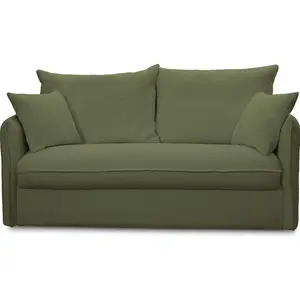 HOMIFAB Canapé Gina 3PL Kaki pas cher