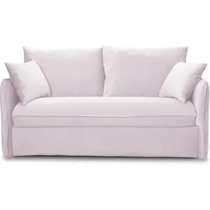 HOMIFAB Canapé Gina 3PL Rose pâle pas cher