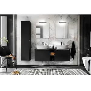 Comparateur de prix : OTITEC Set de meubles sous vasque - 160 cm - avec 2 vasques à poser et...