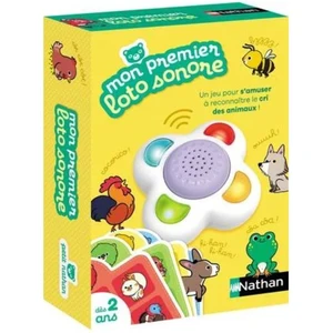 Comparateur de prix : MON PREMIER LOTO SONORE - Jeu éducatif - NATHAN - Identifiez les sons d'animaux !