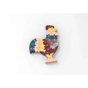 Puzzle Alphabet & Chiffres COQ FSC pas cher