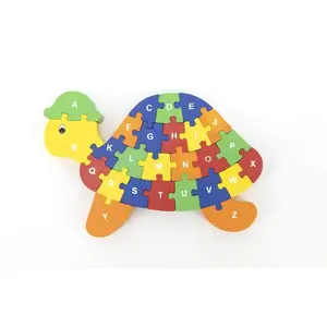 Puzzle Alphabet & Chiffres TORTUE FSC pas cher