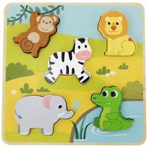 Sapin Malin Puzzle tactile Savane (5 pièces) pas cher