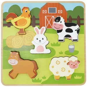 Sapin Malin Puzzle tactile Ferme (5 pièces) pas cher