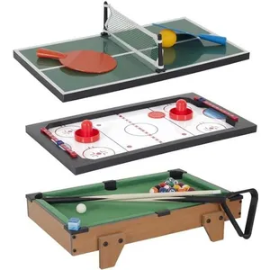 Table Multi Jeux 3 en 1 - Jeu de Air Hockey , Mini Billard et Ping Pon... pas cher