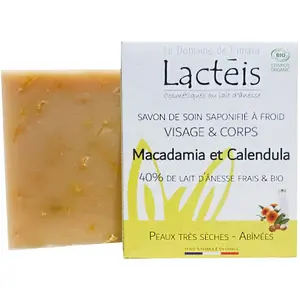 Savon au lait d'ânesse - Macadamia & calendula bio - LE DOMAINE DE TAMARA pas cher