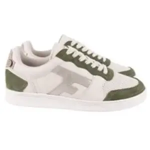 Faguo - Baskets En Cuir Et Coton Hazel - Vert - 39 pas cher