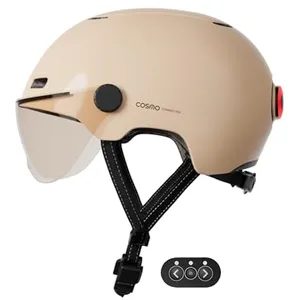 Comparateur de prix : Cosmo Casque vélo intelligent Fusion Classique - Sable Brillant gris TU