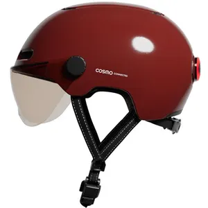 Comparateur de prix : Cosmo Casque vélo intelligent Fusion Classique - Rubis Brillant rouge TU