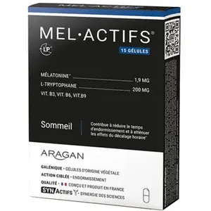 Synactifs Melagreen Melatonine Bio 15 gélules pas cher