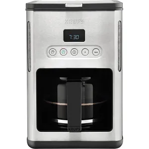 Comparateur de prix : Krups Cafetière Électrique De 1,25l Pour 10 Tasses Avec Écran Lcd Et P...