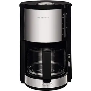Comparateur de prix : Krups cafetière électrique de 1,25L pour 10 tasses 1100W gris noir km321