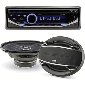 Caliber Pack sono voiture Autoradio RCD123 4X75W + 2 haut parleurs ovales 6x9"... pas cher