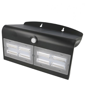 Comparateur de prix : VISION-EL Applique Murale Led Solaire 8w 4000k Noir Plus Detecteur. Miidex Lighting.