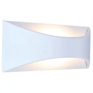 Comparateur de prix : VISION-EL Applique led merlot - 12W Miidex Lighting® blanc-chaud-3000k - blanc