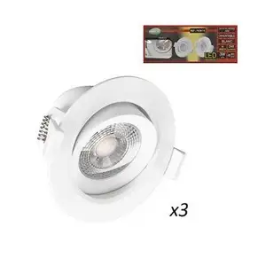 VISION-EL VISION EL Spot LED SMD orientable 5W 4000°K - Pack de 3 pas cher