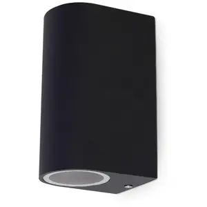 Comparateur de prix : Applique arrondie altesse - 2 x GU10 Miidex Lighting® anthracite