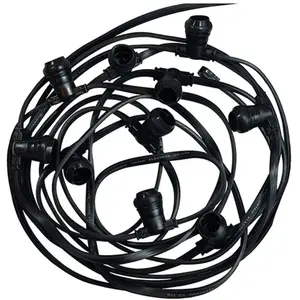 VISION-EL Guirlande Guinguette Plat E27 20 Ampoules 10m Etanche IP44Vendu parcarrefour