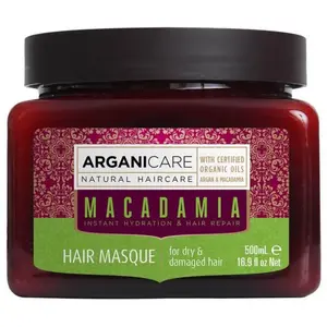 Comparateur de prix : Arganicare - Masque à l'huile de macadamia Masque et cure cheveux 500 ml unisex