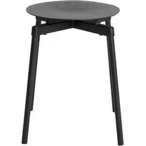 Petite Friture - Tabouret empilable Fromme - Noir - Aluminium - Design... pas cher