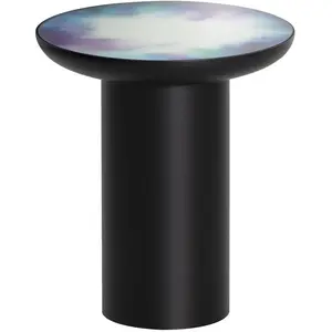 Table d'appoint ronde aquarelle bleu et violet 40 Francis - Petite Friture pas cher