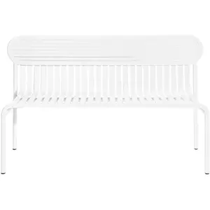 Banc de jardin blanc Week-End - Petite Friture