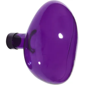 Patère murale en verre violet 15cm Bubble - Petite friture