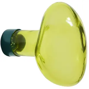 Patère murale en verre citron vert 9cm Bubble - Petite friture pas cher