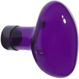 Patère murale en verre violet 9cm Bubble - Petite friture pas cher
