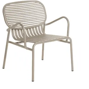 Fauteuil de jardin avec accoudoirs en aluminium dune Week end - Petite... pas cher