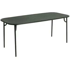 Petite Friture - Table rectangulaire Week-end - Vert - Aluminium therm...Vendu parmade-in-design