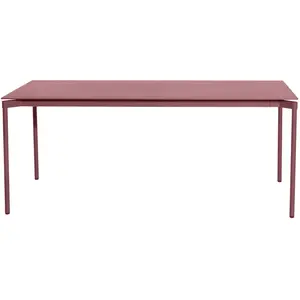 Table de jardin rectangulaire rouge brun Fromme - Petite fritureVendu parsmallable