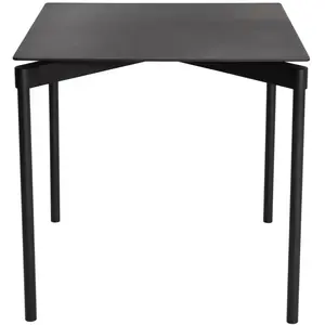 Table de jardin carrée noire Fromme - Petite friture pas cher