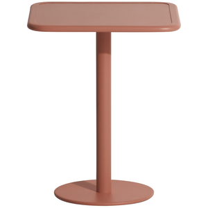 Petite Friture - Table carrée Week-end - Marron - Aluminium - Designer... pas cher