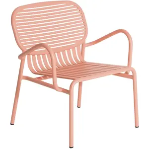 Fauteuil de jardin rose blush Week-End - Petite Friture pas cher