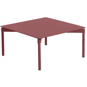 Table basse en aluminium rouge brun Fromme - Petite Friture