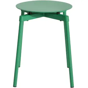 Petite Friture - Tabouret empilable Fromme - Vert - Aluminium - Design... pas cher