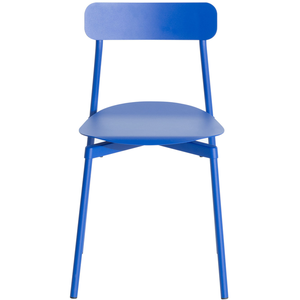 Petite Friture - Chaise empilable Fromme - Bleu - Aluminium - Designer... pas cher