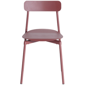 Petite Friture - Chaise empilable Fromme - Rouge - Aluminium - Designer Tom Chung pas cher