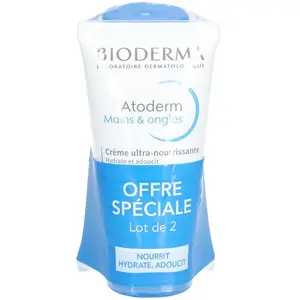 Comparateur de prix : Bioderma Bioderma - Atoderm Creme Mains-Ongles Lot 2 Crème 1 Unité