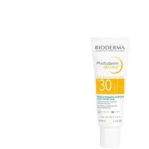 Comparateur de prix : BIODERMA Photoderm AKN Mat - Protection solaire visage anti-imperfections 