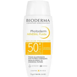Comparateur de prix : Bioderma Photoderm solaire 100% Mineral Fluide SPF50+ 75g