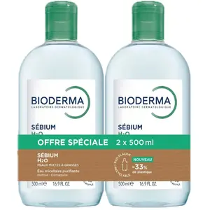 Comparateur de prix : Eau Micellaire nettoyante purifiante Sébium H20 - 1L - Bioderma