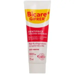 Comparateur de prix : Gifrer Bicare Plus Dentifrice Gencives Sensibles 75ml