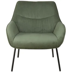 Zago Fauteuil velours côtelé vert sapin pas cher